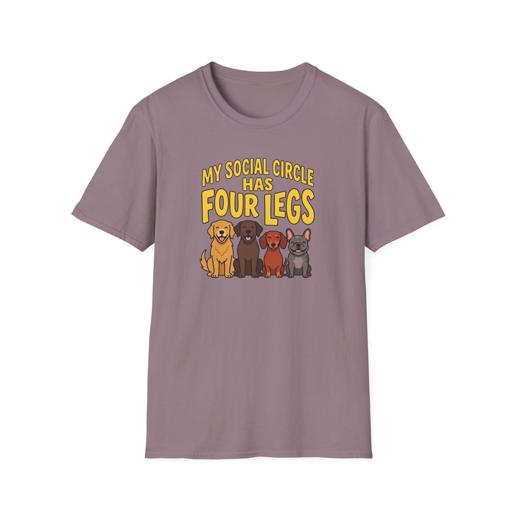 My Social Circle Has Four Legs T-Shirt