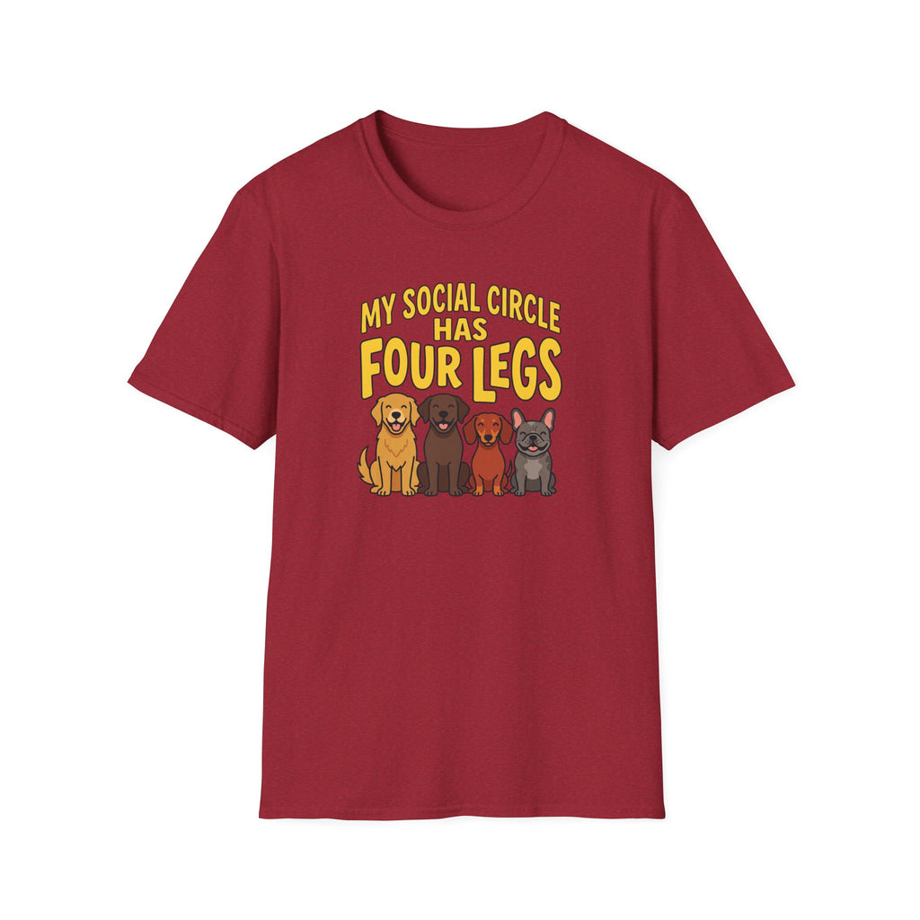 My Social Circle Has Four Legs T-Shirt