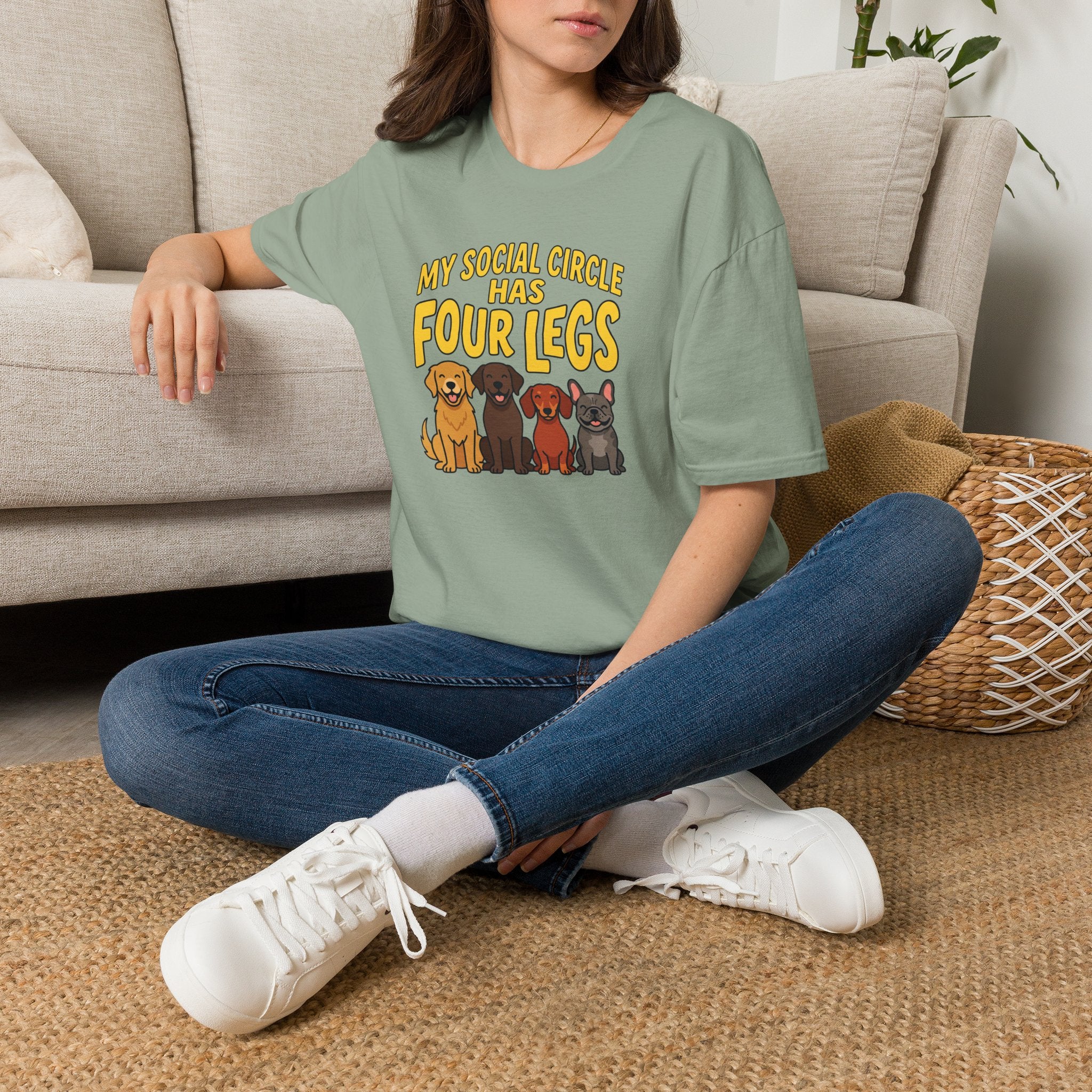 My Social Circle Has Four Legs T-Shirt