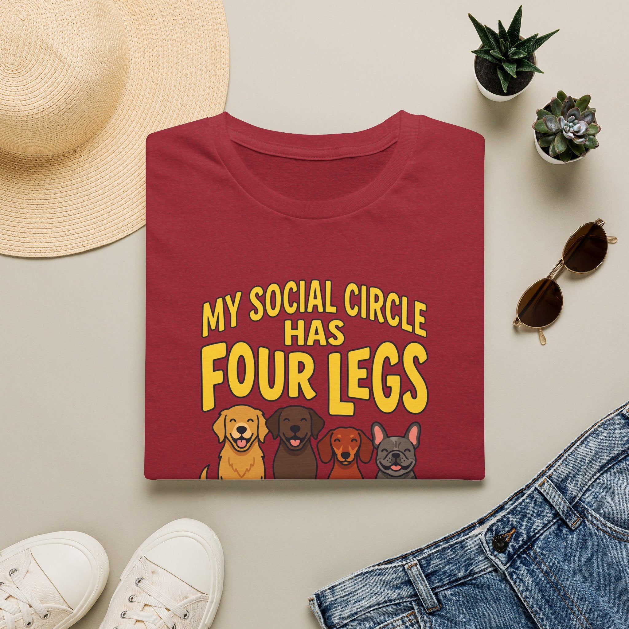 My Social Circle Has Four Legs T-Shirt