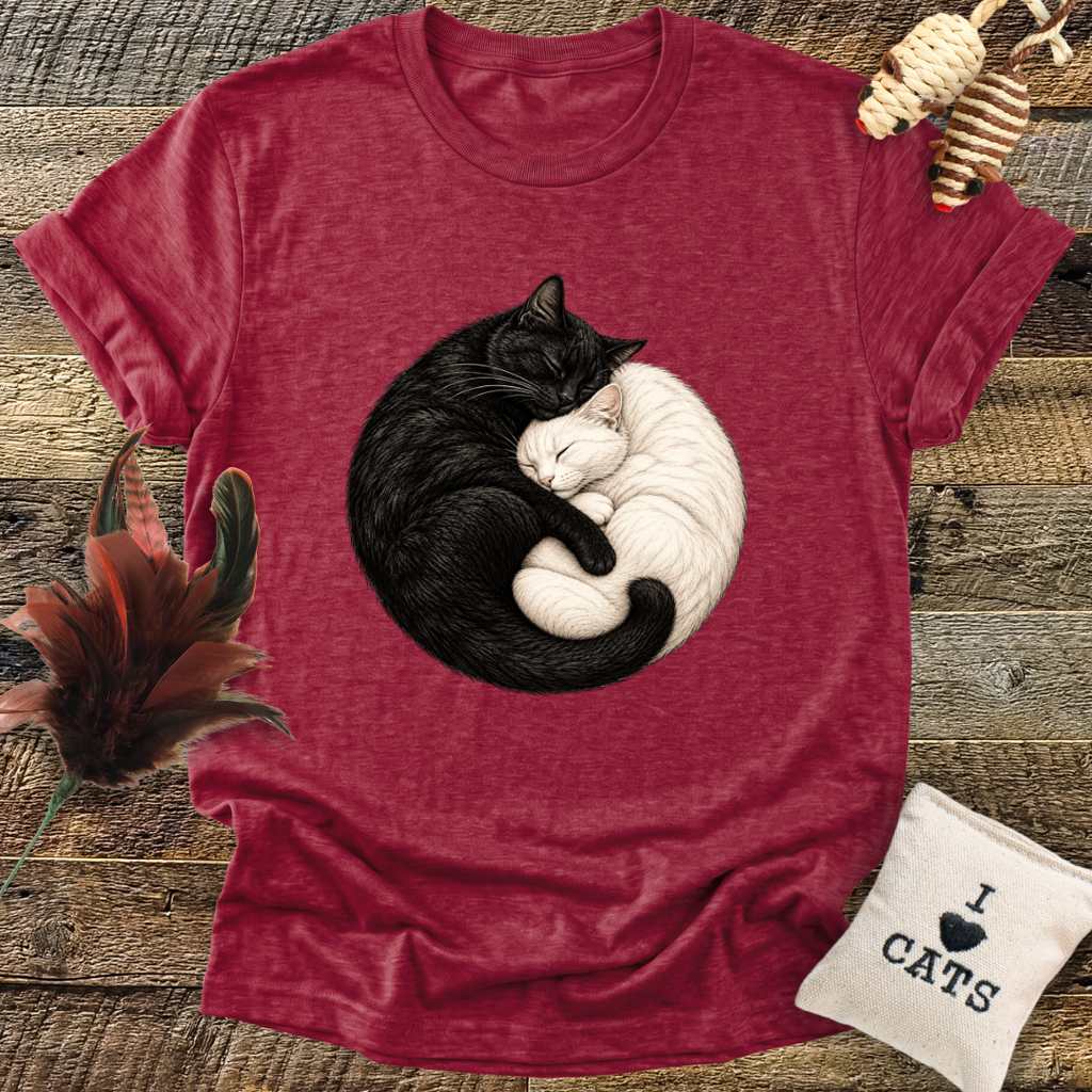 Yin and Yang Cats T-Shirt