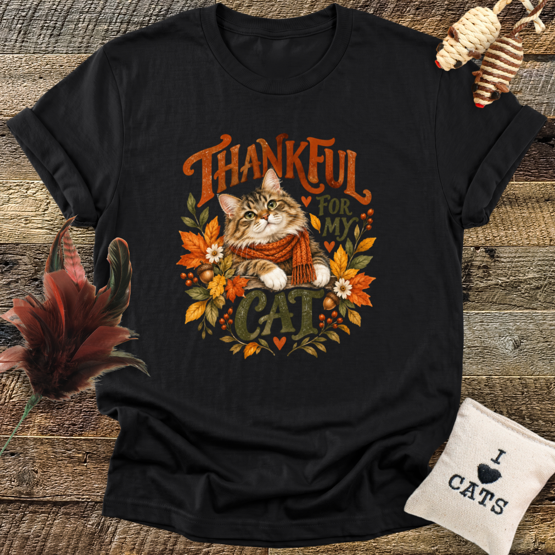 Thankful For My Cat T-Shirt