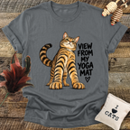 View From My Yoga Mat (Cat) T-Shirt