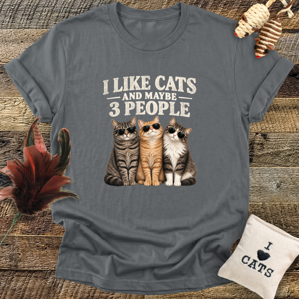 I Like Cats, And Maybe 3 People T-Shirt