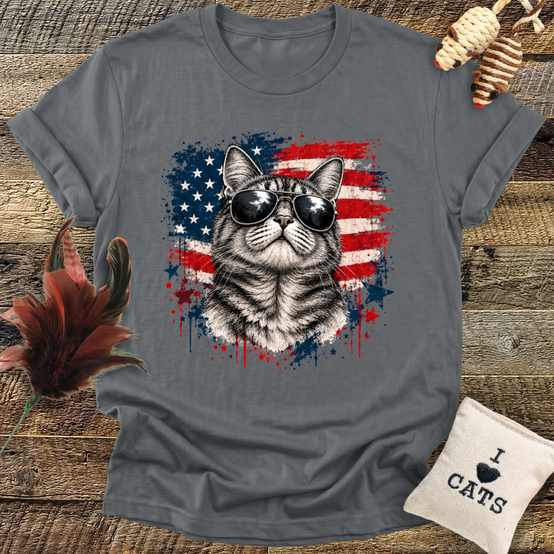 Patriotic Cat T-Shirt