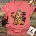 View From My Yoga Mat (Cat) T-Shirt
