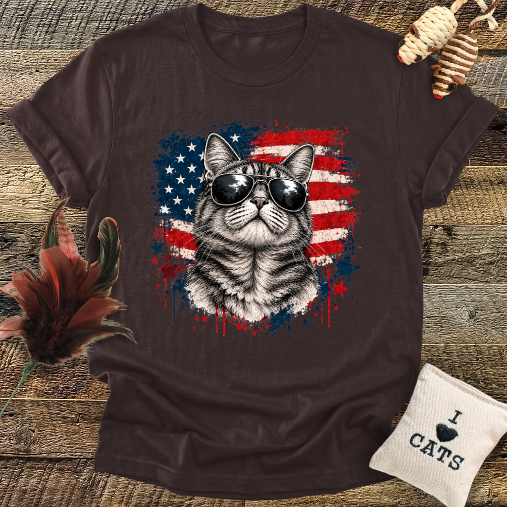 Patriotic Cat T-Shirt