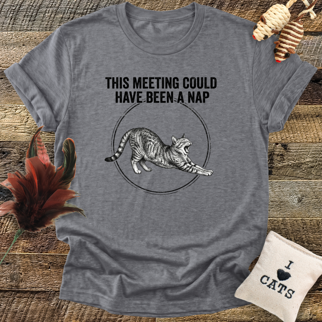 This Meeting Could Have Been A Nap - Cat T-Shirt