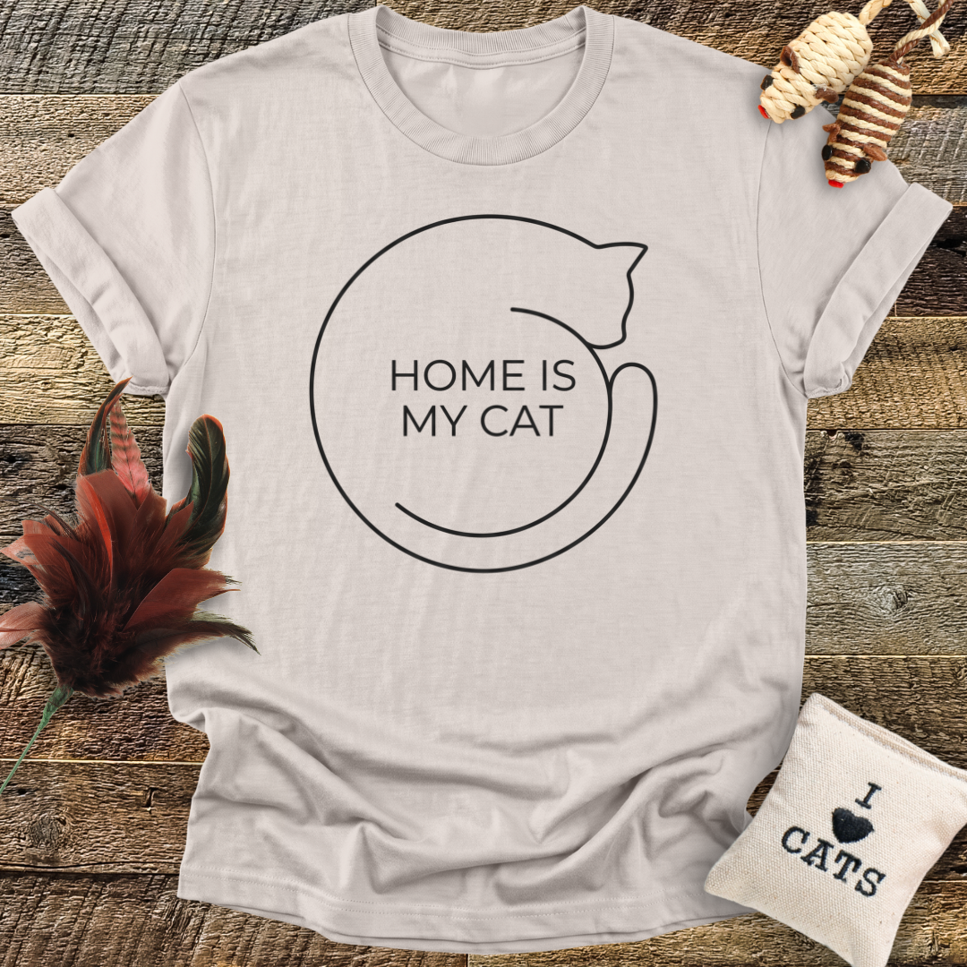Home Is My Cat T-Shirt