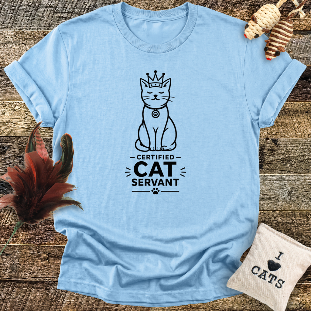 Certified Cat Servant With Crown T-Shirt