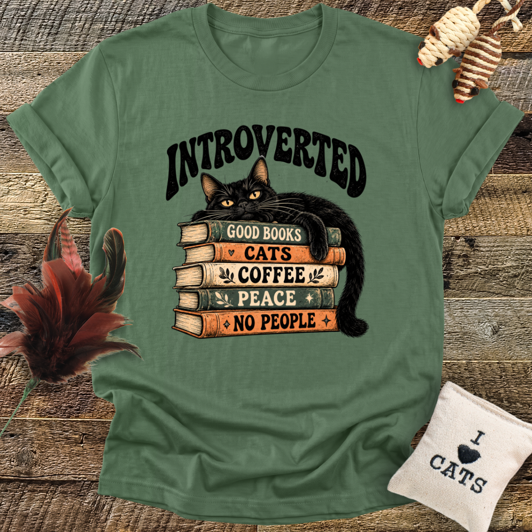 Introverted Cat T-Shirt