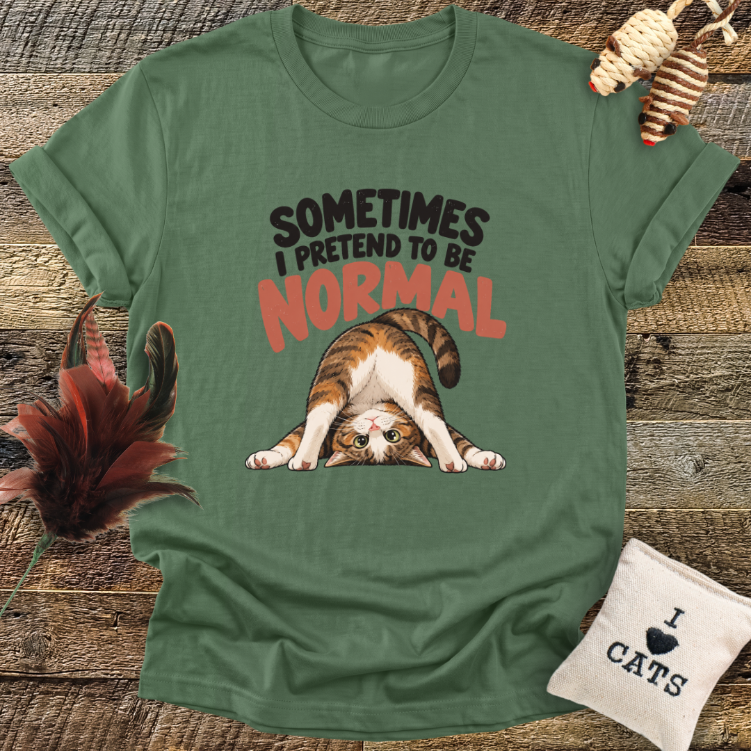 Sometimes I Pretend To Be Normal (Cats) T-Shirt
