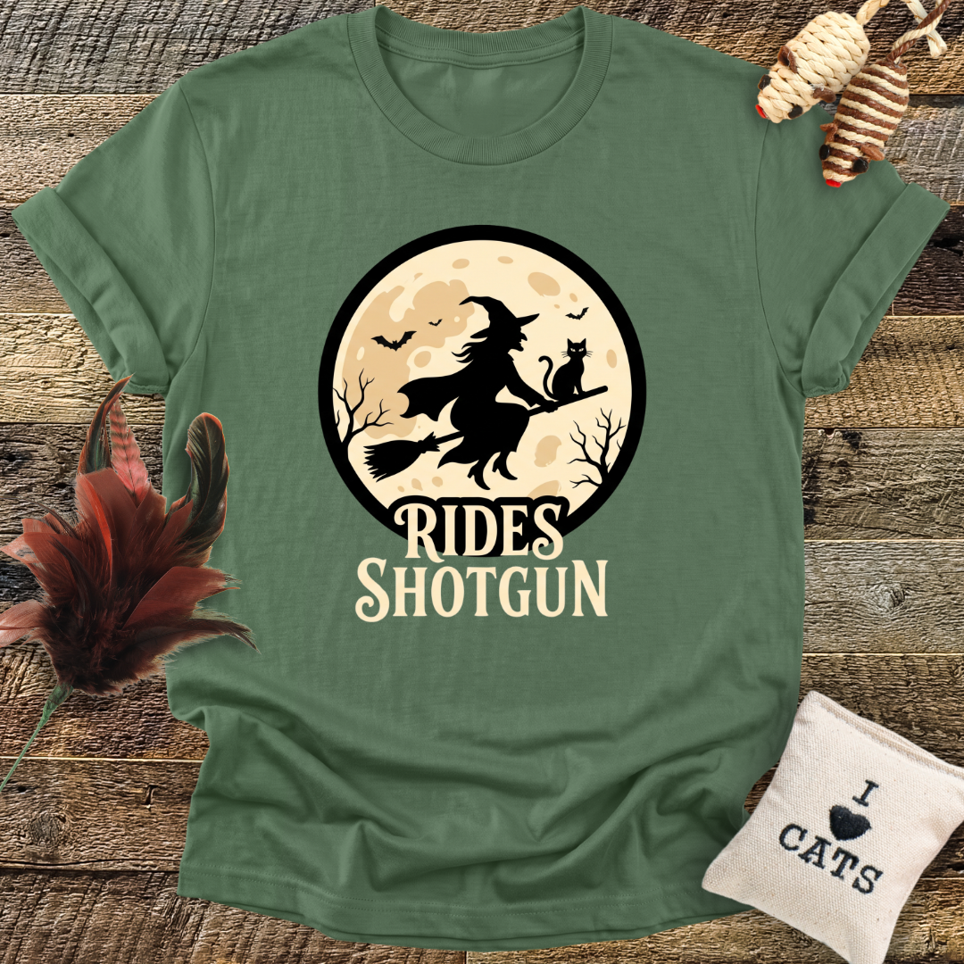 Rides Shotgun (Cat) T-Shirt
