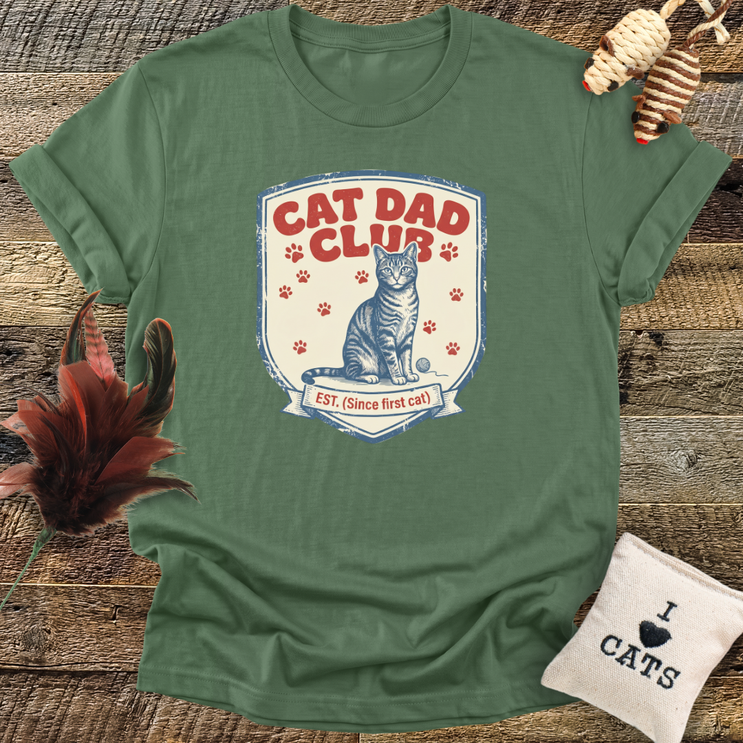 Cat Dad Club T-Shirt
