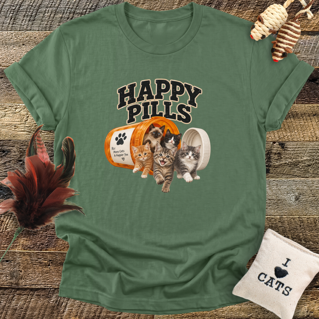 Happy Pills (Cats) T-Shirt