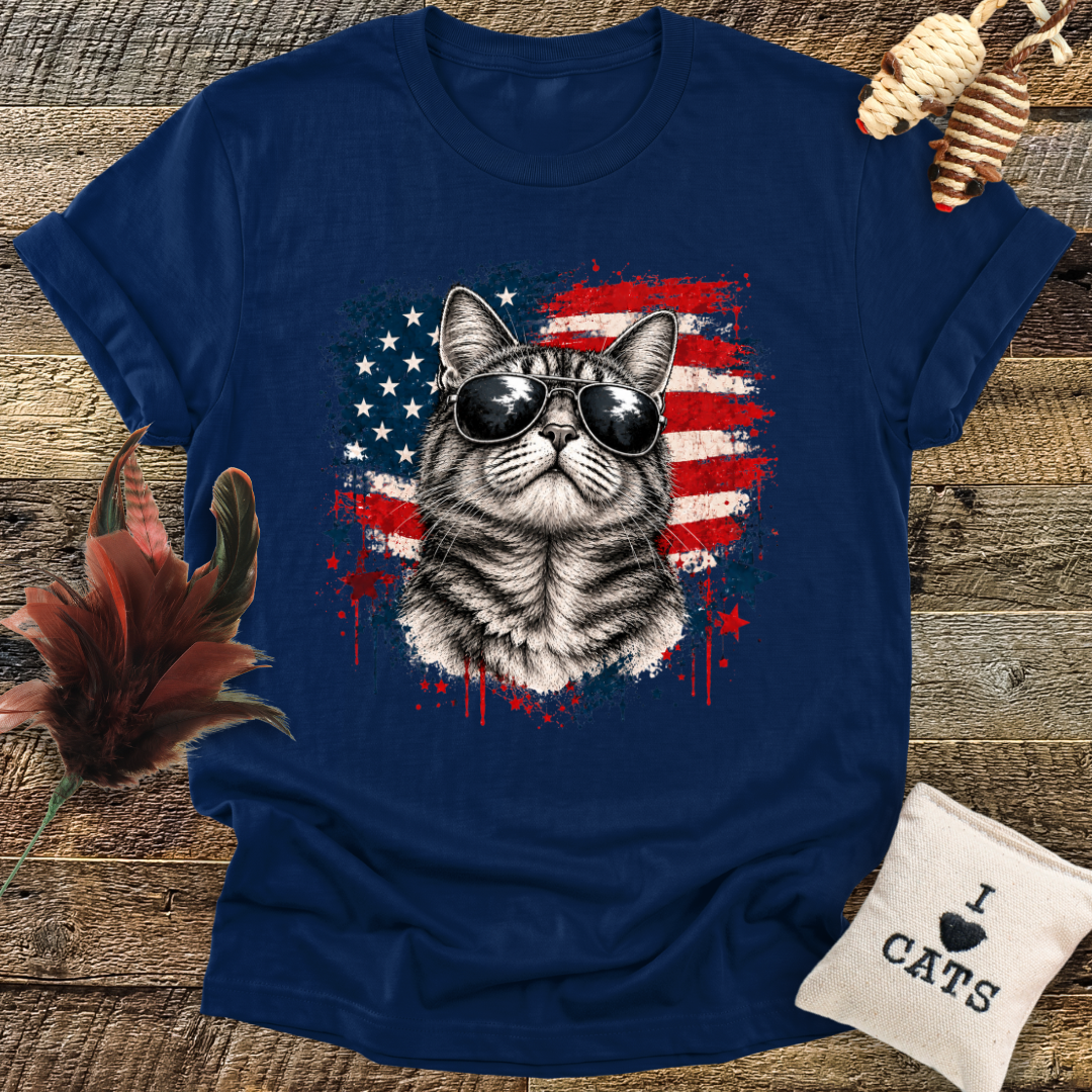 Patriotic Cat T-Shirt