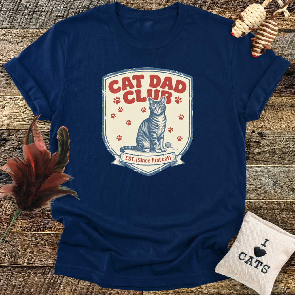 Cat Dad Club T-Shirt