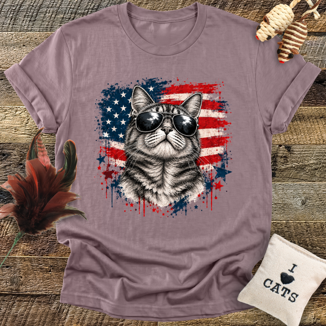 Patriotic Cat T-Shirt