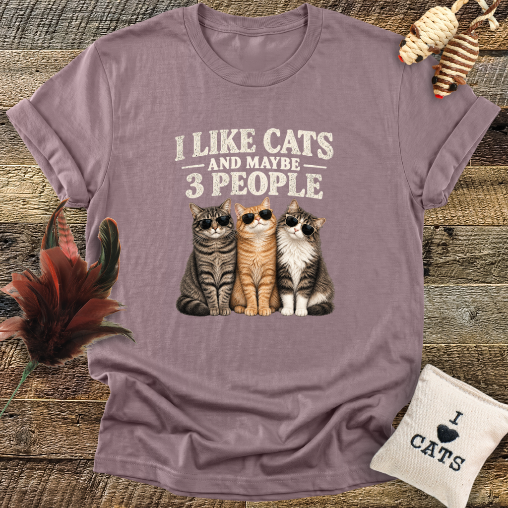 I Like Cats, And Maybe 3 People T-Shirt