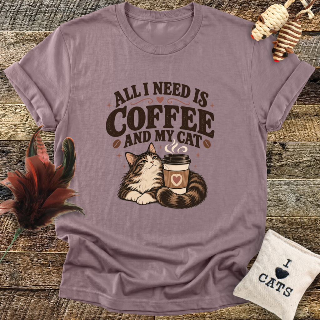 All I Need Is Coffee And My Cat T-Shirt