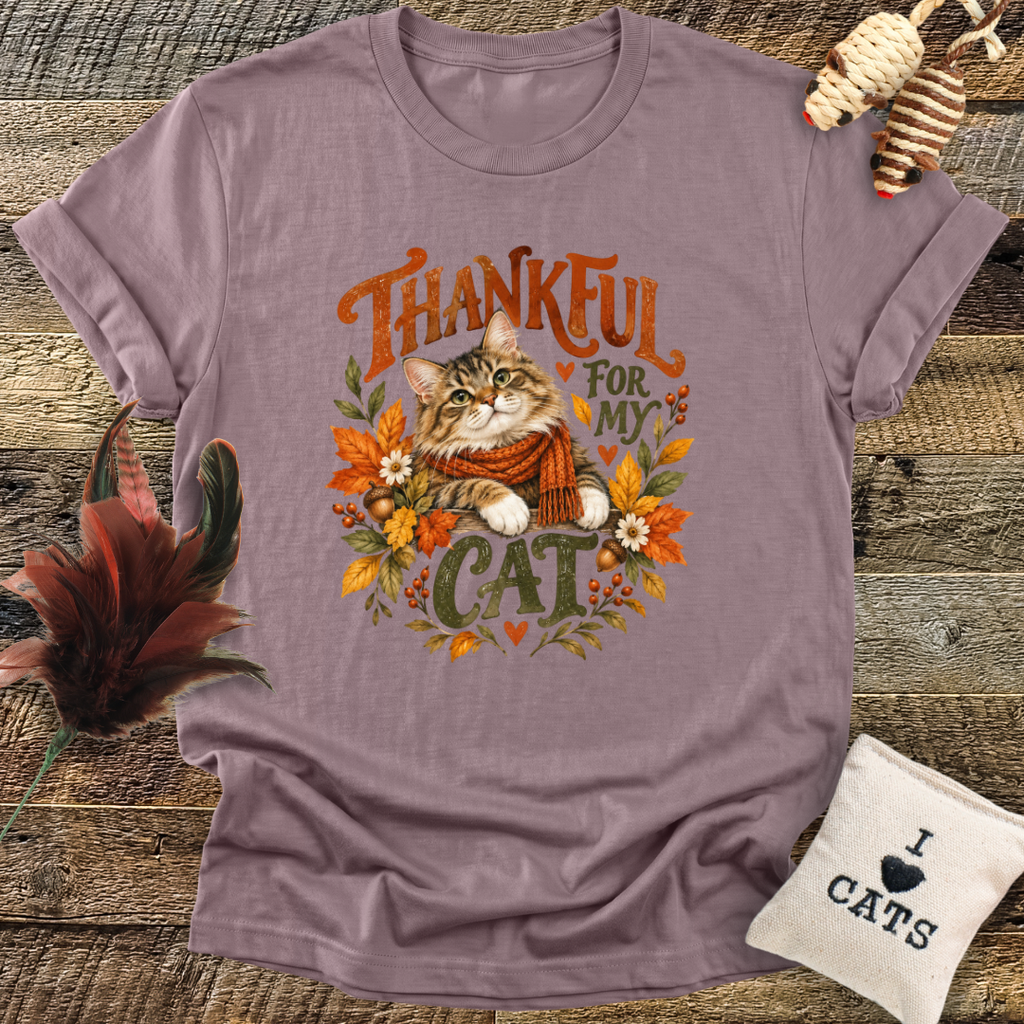Thankful For My Cat T-Shirt