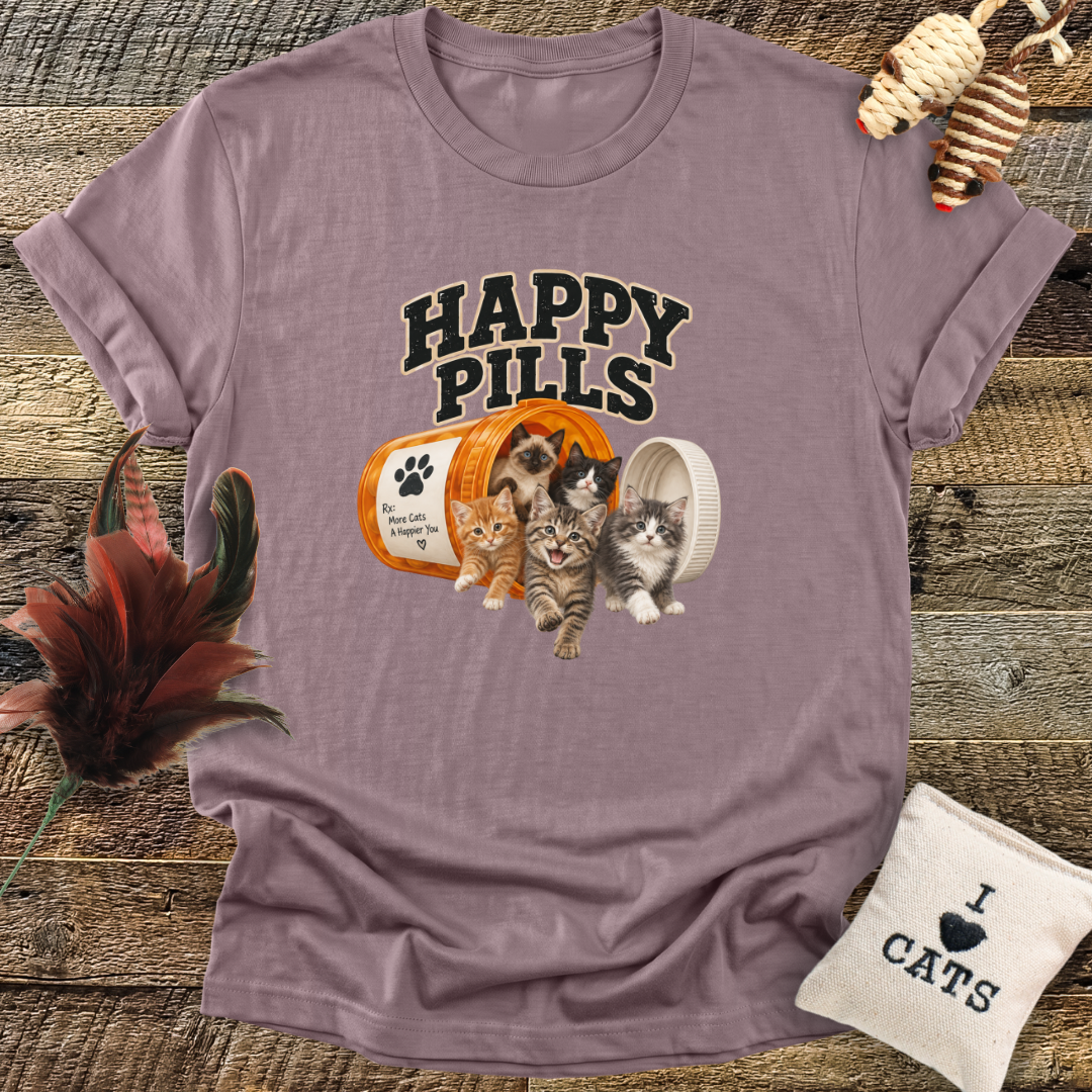 Happy Pills (Cats) T-Shirt