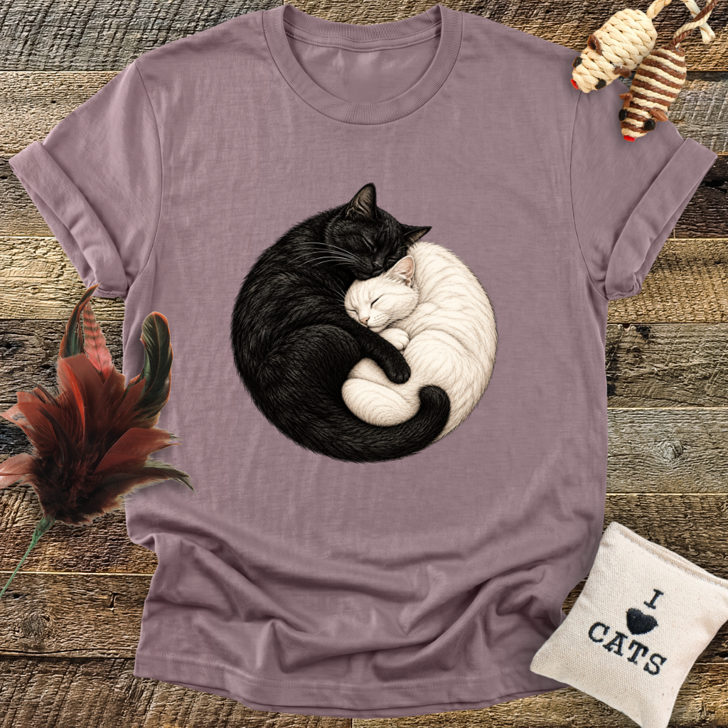Yin and Yang Cats T-Shirt