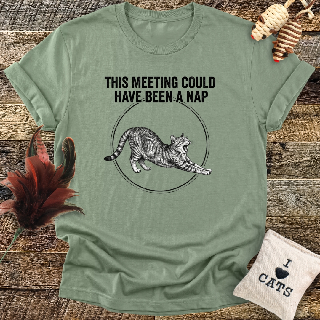 This Meeting Could Have Been A Nap - Cat T-Shirt