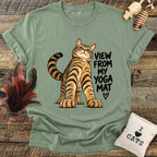 View From My Yoga Mat (Cat) T-Shirt