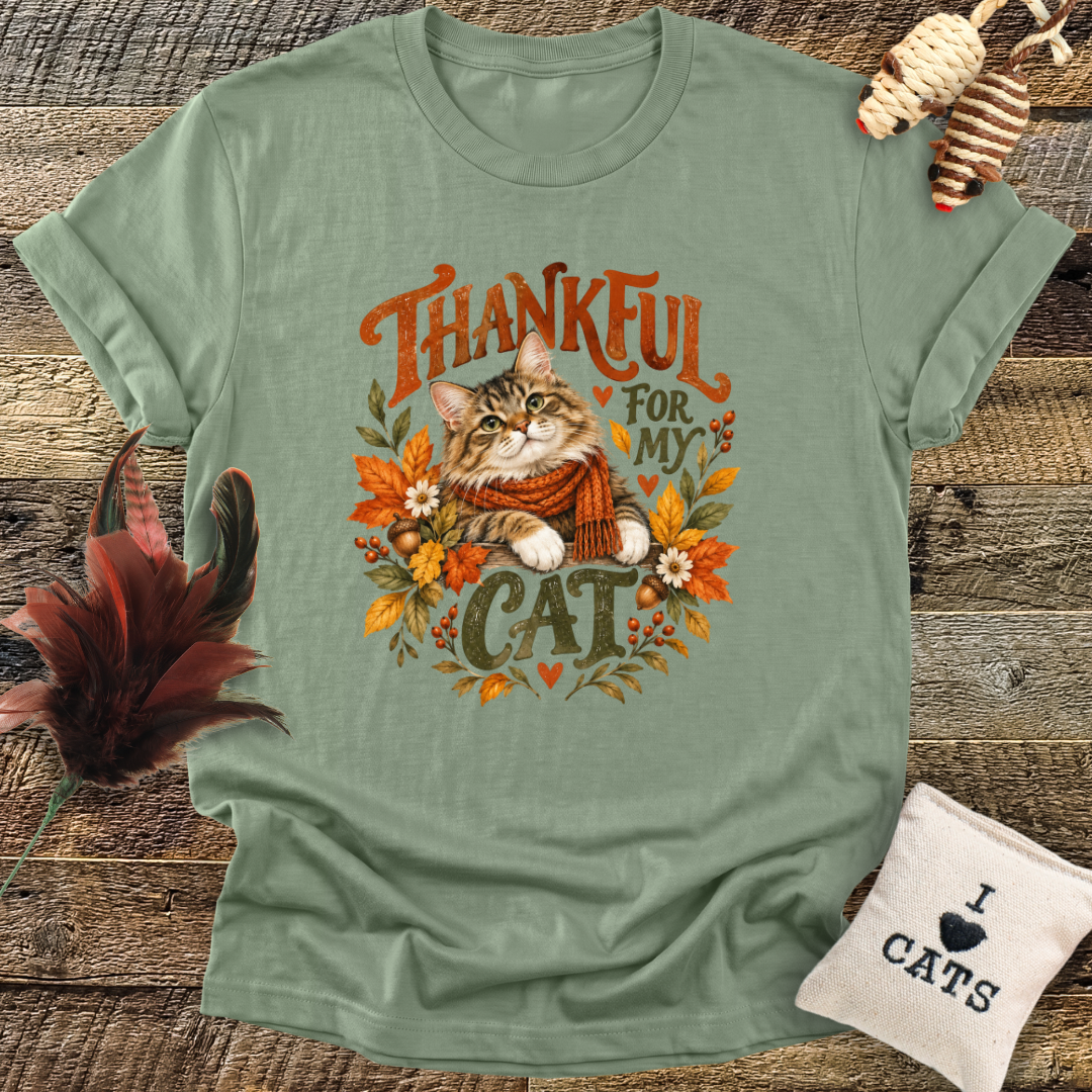 Thankful For My Cat T-Shirt