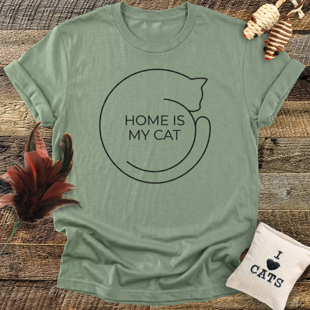 Home Is My Cat T-Shirt