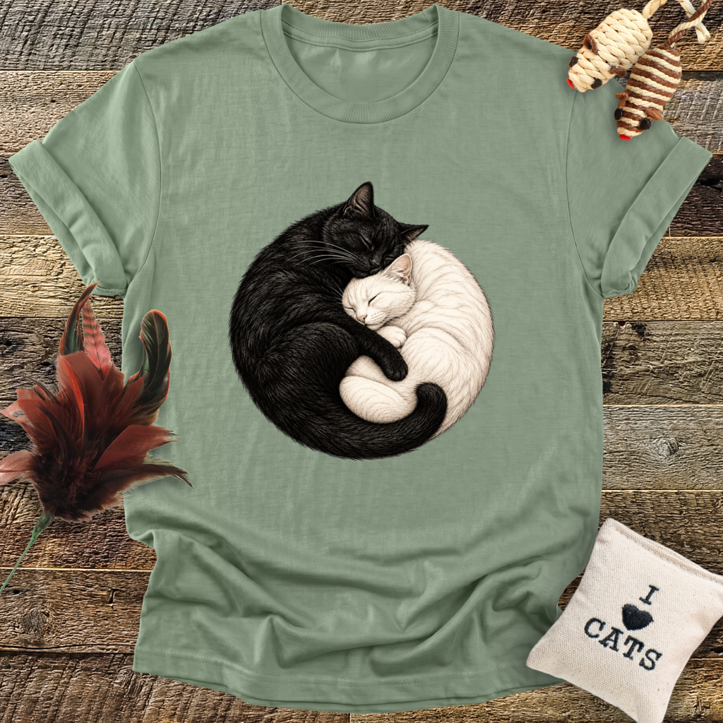 Yin and Yang Cats T-Shirt
