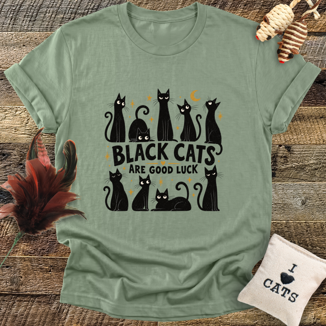 Black Cats Are Good Luck T-Shirt