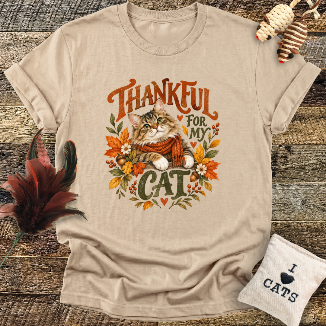Thankful For My Cat T-Shirt