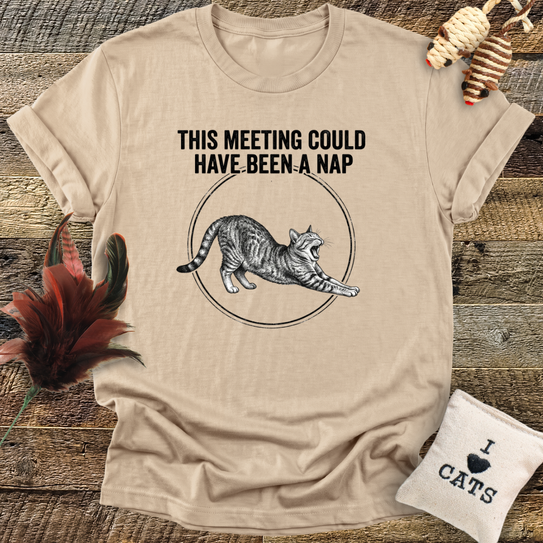 This Meeting Could Have Been A Nap - Cat T-Shirt