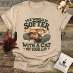 The World Is Softer With A Cat On Your Lap T-Shirt
