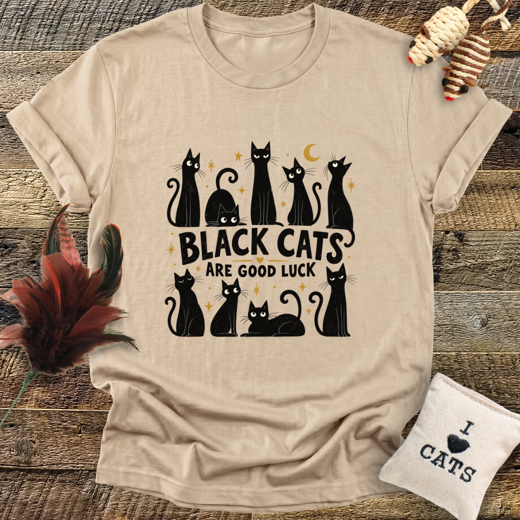 Black Cats Are Good Luck T-Shirt