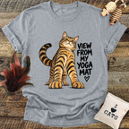 View From My Yoga Mat (Cat) T-Shirt