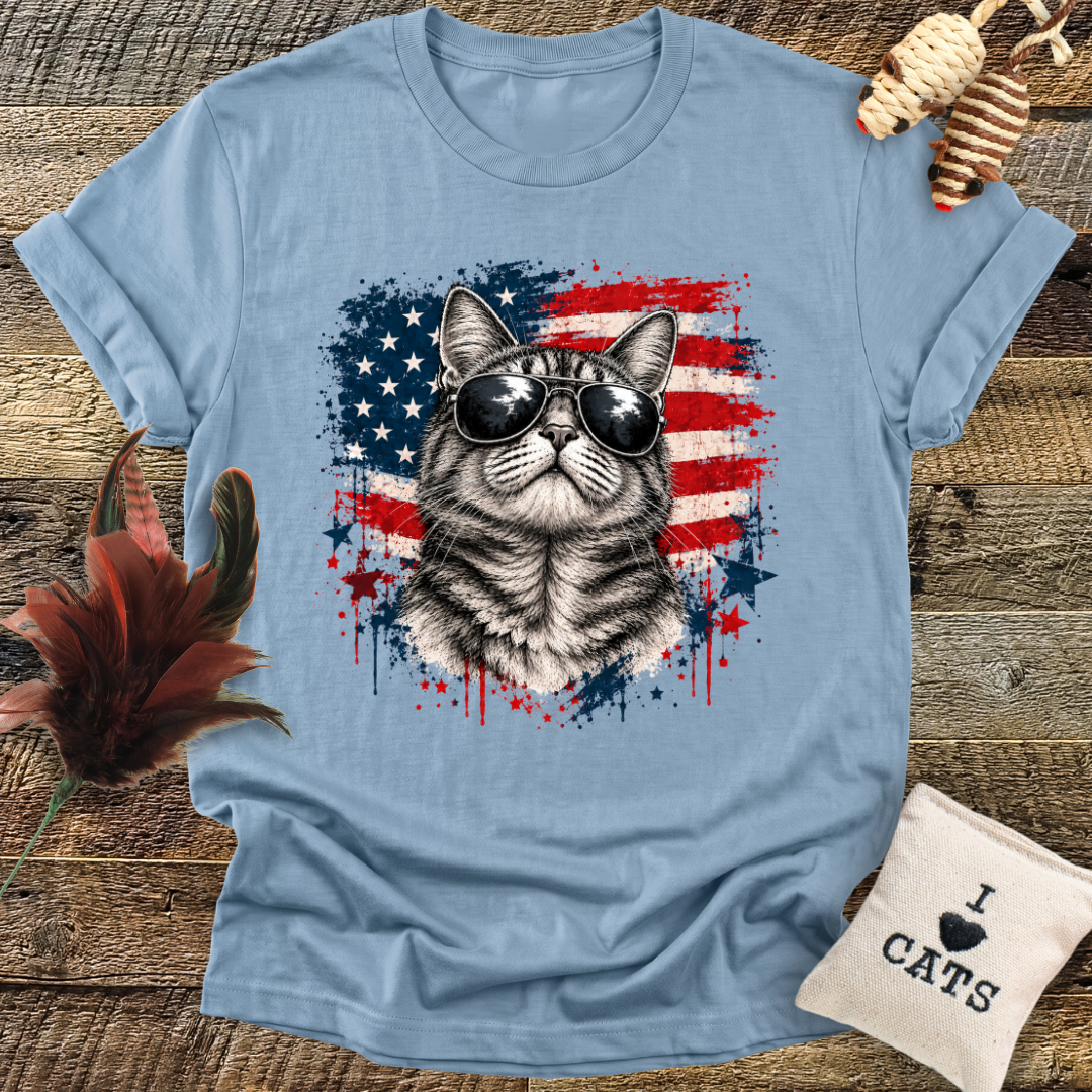 Patriotic Cat T-Shirt
