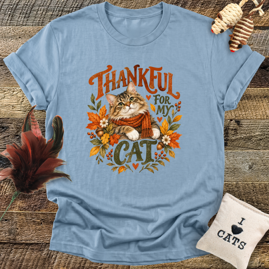 Thankful For My Cat T-Shirt