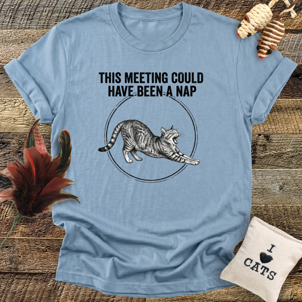 This Meeting Could Have Been A Nap - Cat T-Shirt