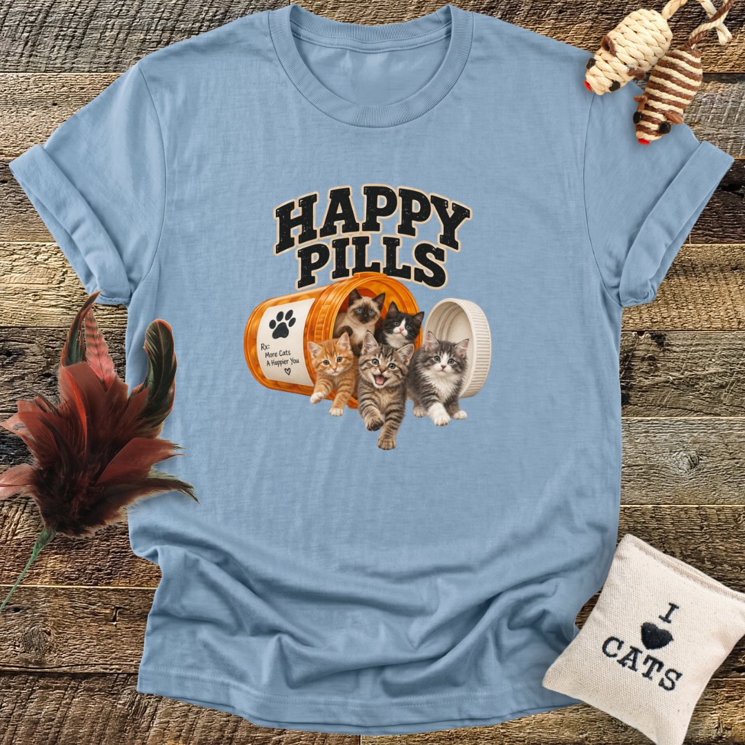Happy Pills (Cats) T-Shirt