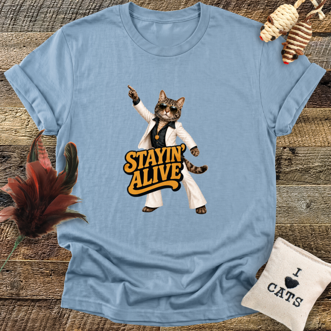 Stayin' Alive (Cat) T-Shirt