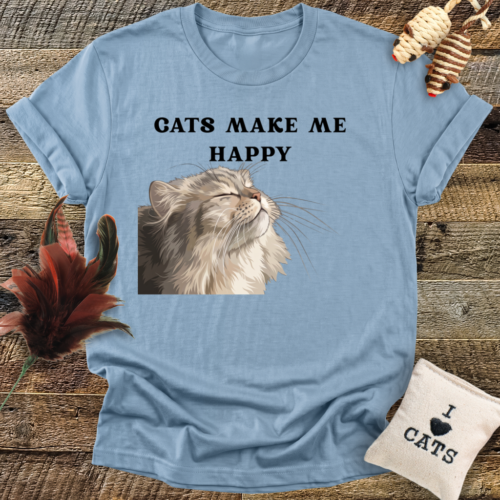 Cats Make Me Happy T-Shirt