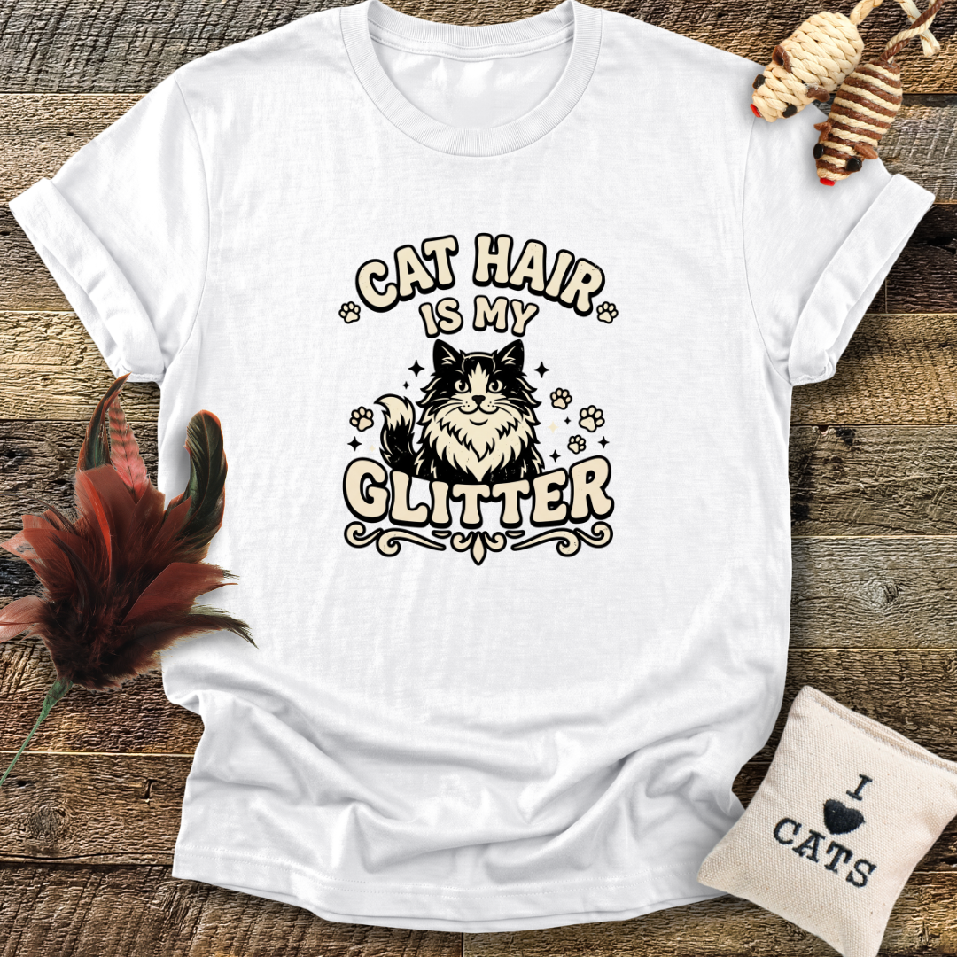 Cat Hair Is My Glitter T-Shirt