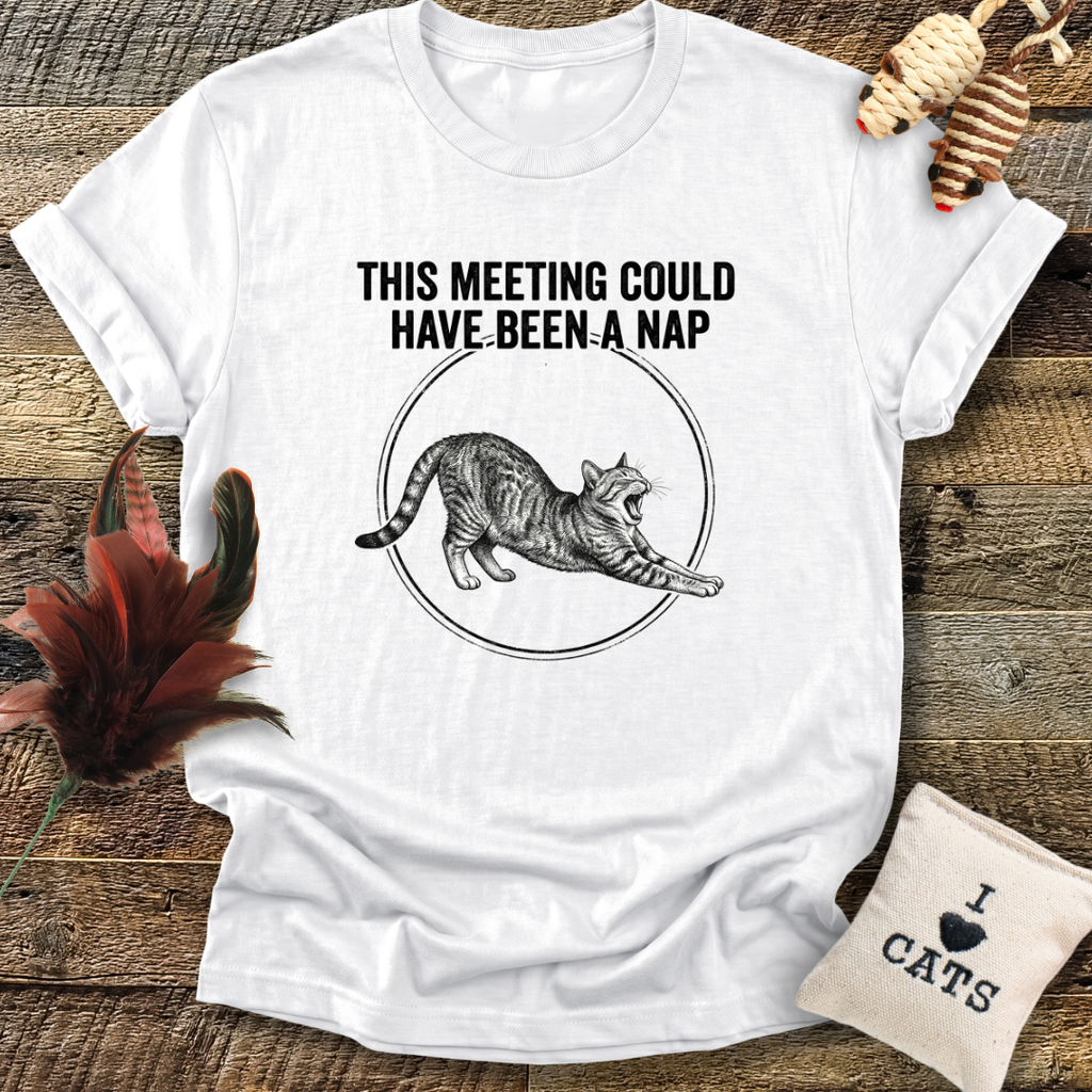 This Meeting Could Have Been A Nap - Cat T-Shirt