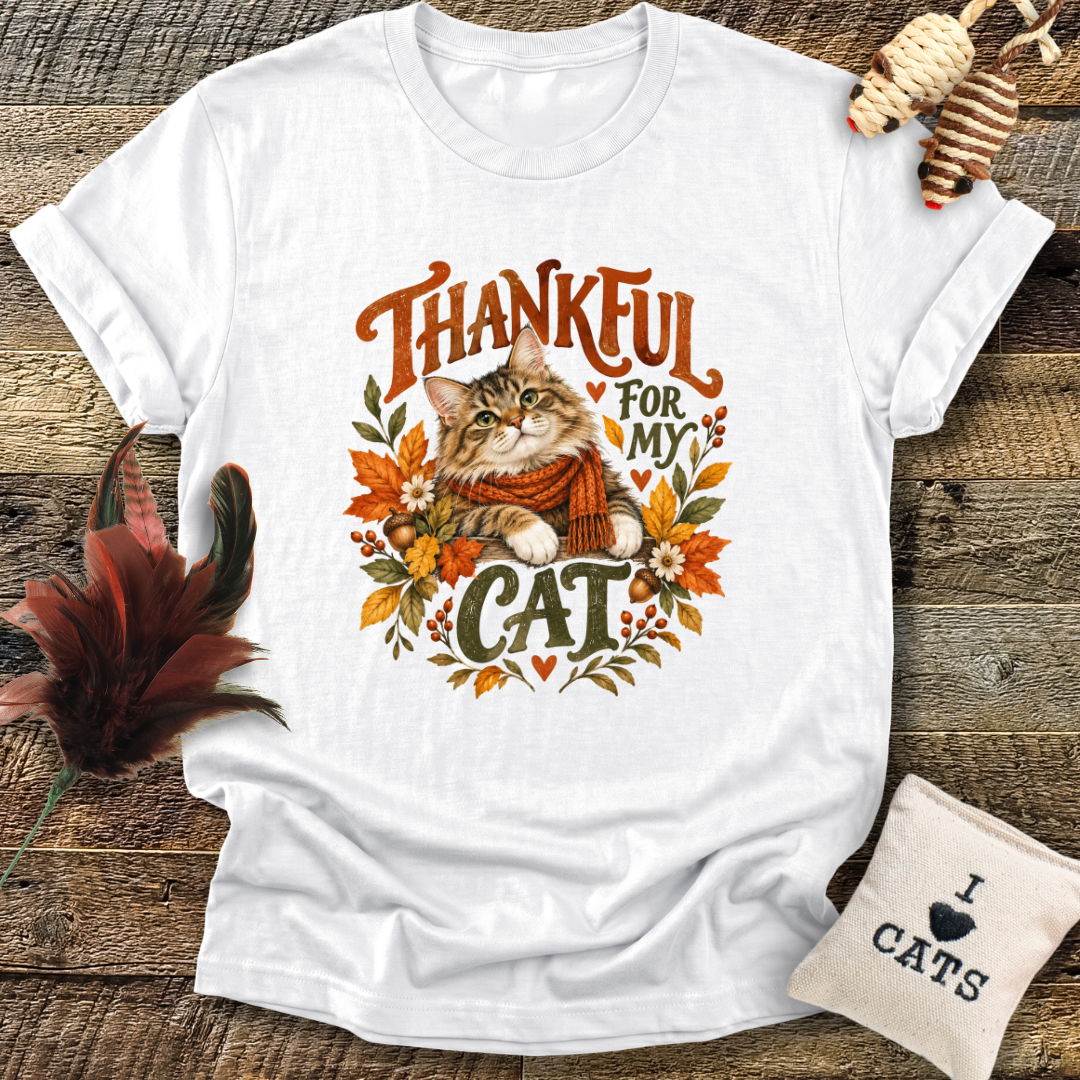 Thankful For My Cat T-Shirt