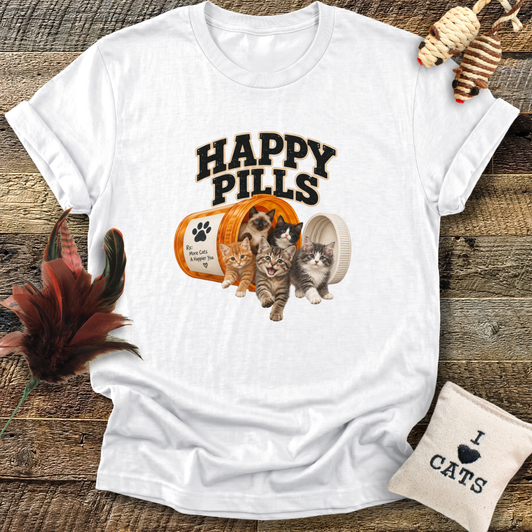 Happy Pills (Cats) T-Shirt