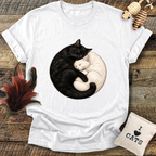 Yin and Yang Cats T-Shirt