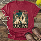 I Think, Therefore Afghan (Afghan Hound) T-Shirt
